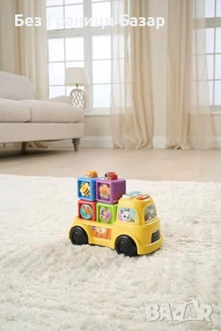 Нов Интерактивен камион с блокове – обучение на числа, форми и текстури, снимка 9 - Образователни игри - 51770235