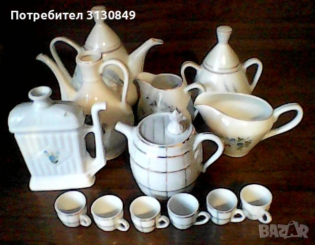 Разични порцеланови съдове