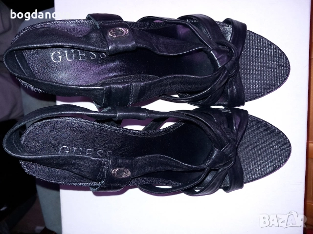 Guess, чисто нови елегантни обувки на ток от естествена кожа, снимка 10 - Сандали - 54086142