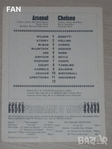 Оригинални стари футболни програми на АРСЕНАЛ от сезон 1968/69, снимка 7 - Фен артикули - 28346745