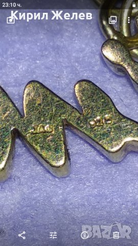 SIMONE Прекрасно ПОЗЛАТЕНО СРЕБЪРНО АРТ КОЛИЕ Марково СРЕБРО 925 ИТАЛИЯ с Името СИМОНА 40210, снимка 4 - Колиета, медальони, синджири - 42844861