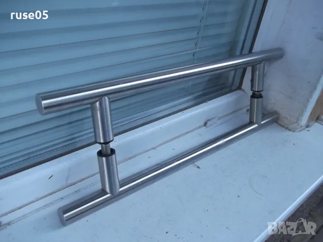 Дръжка тръбна за стъклена врата - инокс, Ф 30 mm, 500/350 mm, снимка 8 - Железария - 47261159