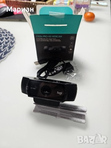 Уеб камера Logitech - C920S Pro, Full HD, черна, снимка 3 - HD камери - 52776210