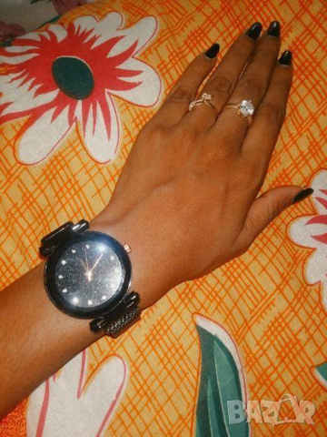 Луксозен дамски часовник „звездно небе“. , снимка 2 - Дамски - 44240353
