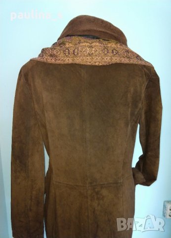 Дамски елегантен блейзър тип манто / преходно палто / от естествен велур "Pauw" design, снимка 8 - Палта, манта - 16208964