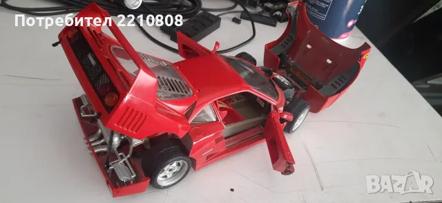 Ferrari F40, Burago, 1:18, снимка 3 - Колекции - 56345256