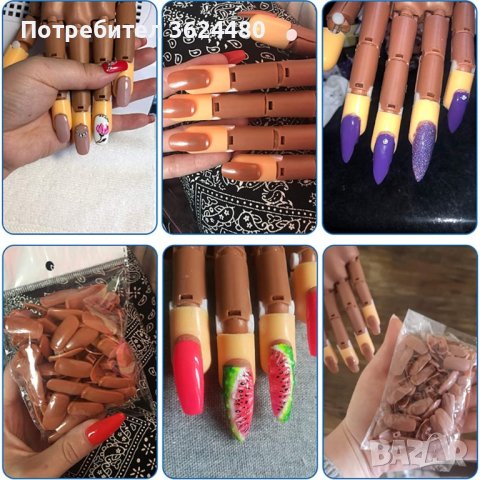  ръка за маникюр със 100 бр. нокти, снимка 5 - Други - 40419675