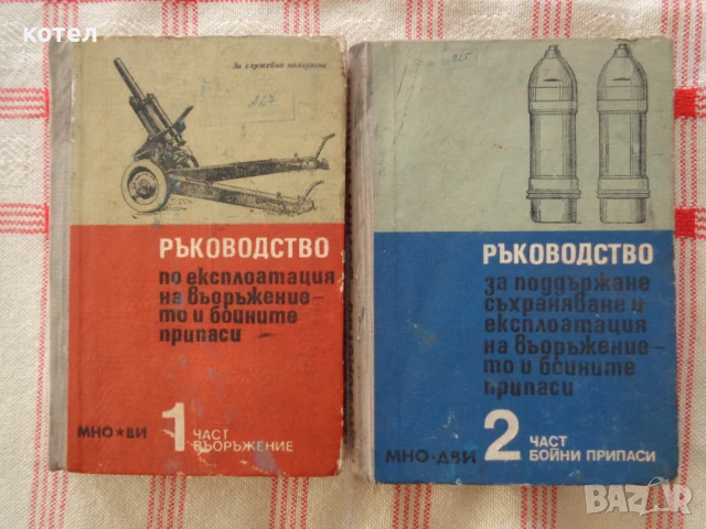 Продавам ; Ръководство за поддържане, съхраняване и експлоатация на въоръжението и бойните припаси. 