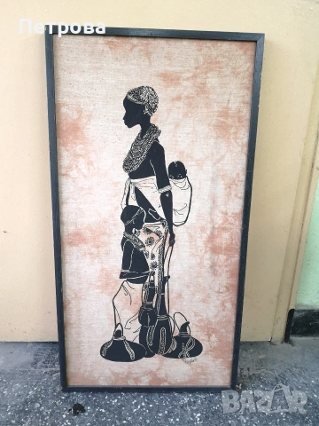 2 африкански картини върху платно. , снимка 3 - Картини - 54063257