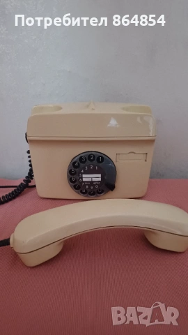 Стационарен ретро телефон стенен, снимка 3 - Стационарни телефони и факсове - 53949682