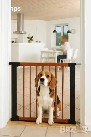 Предпазна преграда за врати и стълбища, деца и кучета, дължина 97,6 см, снимка 5 - Други стоки за дома - 52174063