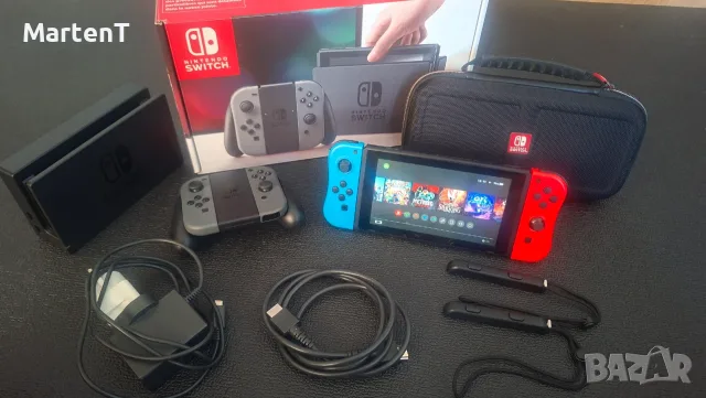 Nintendo Switch Grey v1 + 128GB карта, Hekate, Atmosphere и други екстри