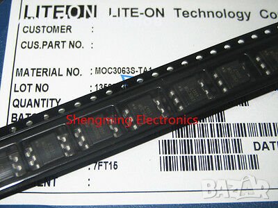 MOC3063 Opto-Coupler DIP6 with Triac Output 600Vас, 60mA and 5mA LED current, снимка 4 - Друга електроника - 35285811