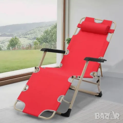 Голям Многофункционален сгъваем шезлонг-стол с възглавничка NS6012, снимка 6 - Други стоки за дома - 49892266