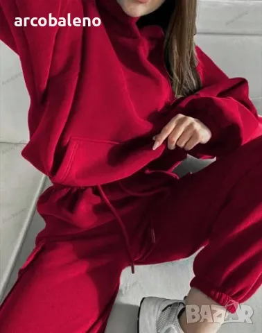 Моден дамски спортен ежедневен комплект от две части, 3цвята , снимка 10 - Комплекти - 47308708