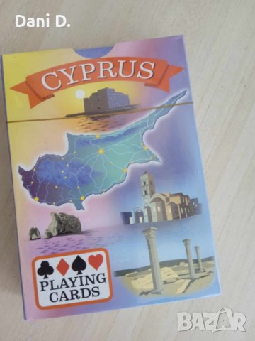 комплект карти за игра пластика Кипър