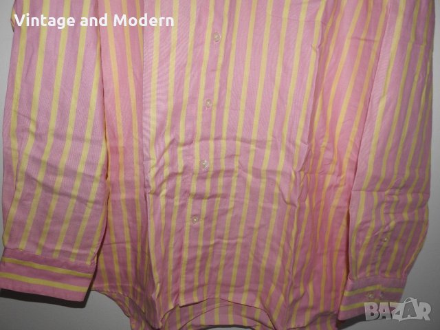 GANT Мъжка риза с дълъг ръкав (XL) раирана розова, снимка 3 - Ризи - 34063265