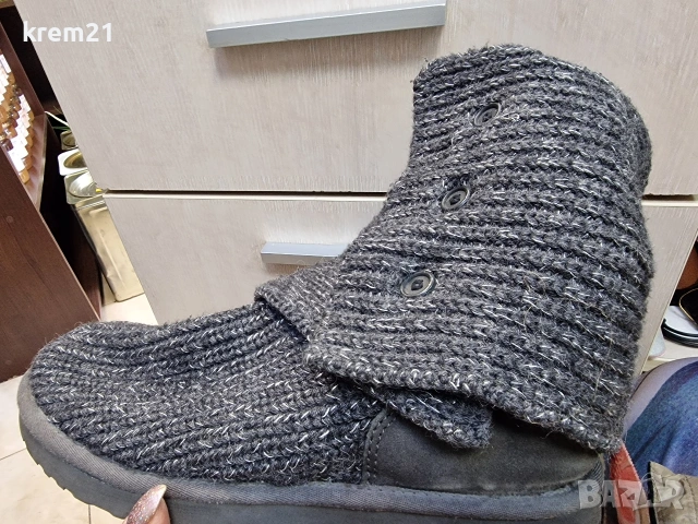 UGG дамски сиви ботуши номер 41, снимка 6 - Дамски ботуши - 53368915