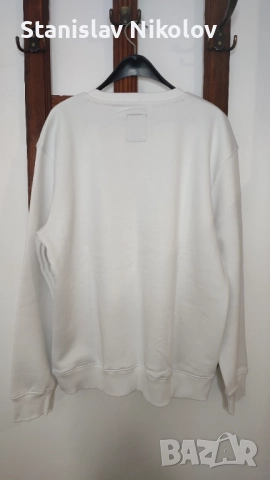 Нова Блуза Alpha Industries basic sweater white, Size XL, снимка 3 - Блузи - 52586214