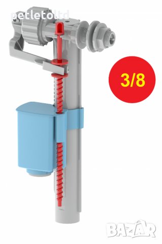 Странично пълнещ механизъм за тоалетно казанче КОМПАКТ 3/8", снимка 1 - ВИК - 42767005