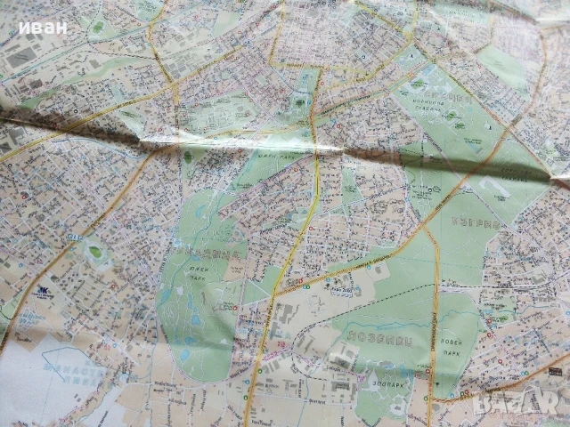 Карта на София - 1:19 000 - 2007г., снимка 4 - Енциклопедии, справочници - 50683669