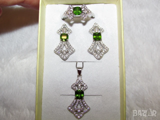 Комплект с хром диопсид 