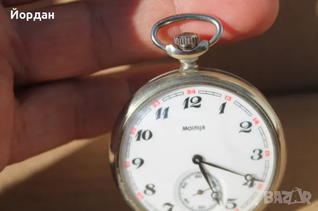 СССР джобен часовник ''Молния'', снимка 11 - Антикварни и старинни предмети - 50024624