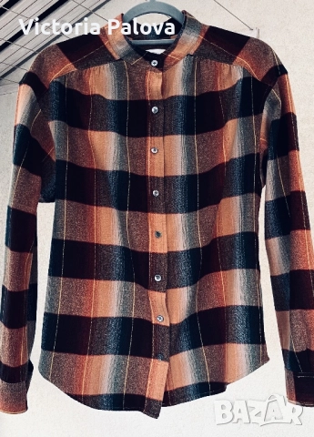 CLOSED quiet luxury карирана фланелена риза, снимка 5 - Ризи - 52435948