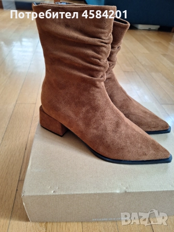 НОВИ белурени боти в кафяв цвят, номер 39