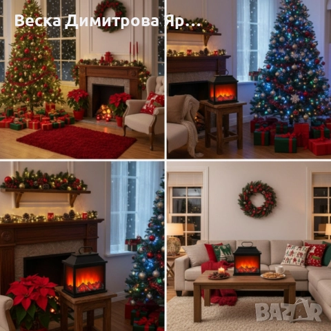 Декоративен led фенер камина, снимка 3 - Декорация за дома - 52249633