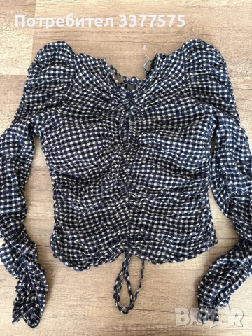 Блуза ZARA XS, снимка 3 - Блузи с дълъг ръкав и пуловери - 54185710
