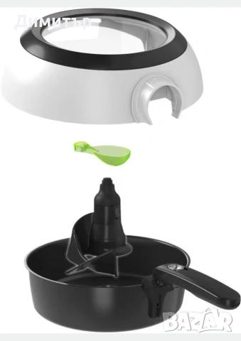 Фритюрник с горещ въздух Tefal FZ 7600 ActiFry Genius 1.2 кг,1500W, снимка 4 - Фритюрници - 54154088