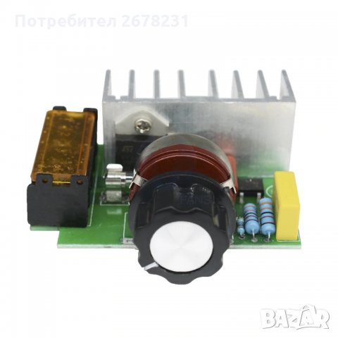 Регулатор на обороти (мощен димер) до 4000W 230V, снимка 4 - Друга електроника - 29538547