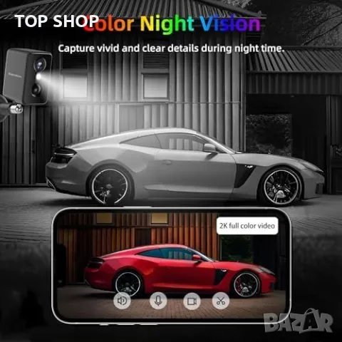 Нова 2K Сигурност Камера Septekon с Датчик за Движение и Облак Хранилище, снимка 2 - IP камери - 49251670