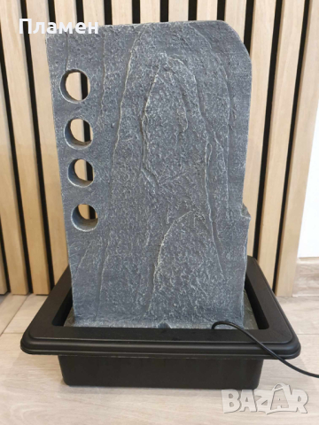 Градински фонтан ш.31, д.23, в.40 см, водопад с осветление, снимка 3 - Градински мебели, декорация  - 44687787