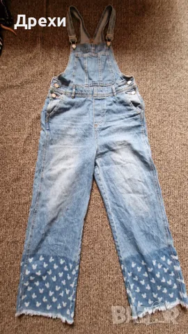 Дамски дънков гащеризон Zara, снимка 3 - Гащеризони - 50204156