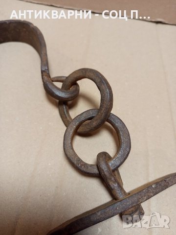 Соц Стар Ръчно Кован Ченгел За Дране На Животни. , снимка 2 - Антикварни и старинни предмети - 52795094