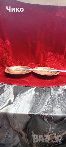 2броя медни чиний, снимка 4 - Антикварни и старинни предмети - 55788144