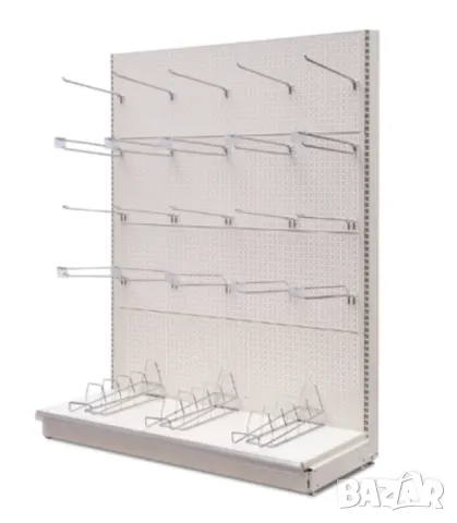 Немски Метални ПАНА 495x320 мм Перфорирани Панели Стелажи Щендери Стени за Инструменти и др. БАРТЕР, снимка 8 - Друго търговско оборудване - 47760339