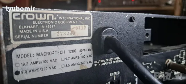   Amcron macro tech 1200, снимка 4 - Ресийвъри, усилватели, смесителни пултове - 48859721