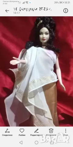 Рядко срещана колекционерска кукла Барби Египетска Богиня, снимка 4 - Кукли - 49183843