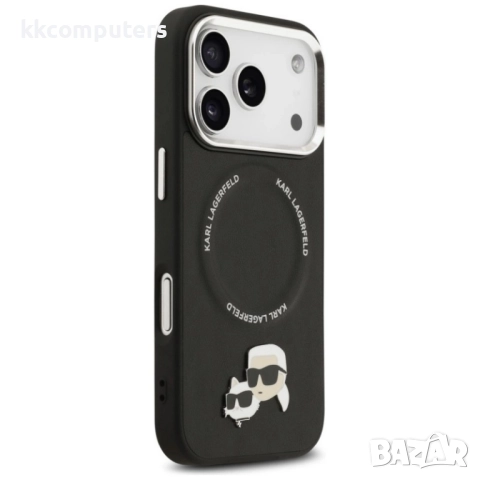 Оригинален кейс Karl Lagerfeld Karl and Choupette Pins MagSafe и Протектор За iPhone 17 Pro Max (6.9, снимка 3 - Калъфи, кейсове - 52210903