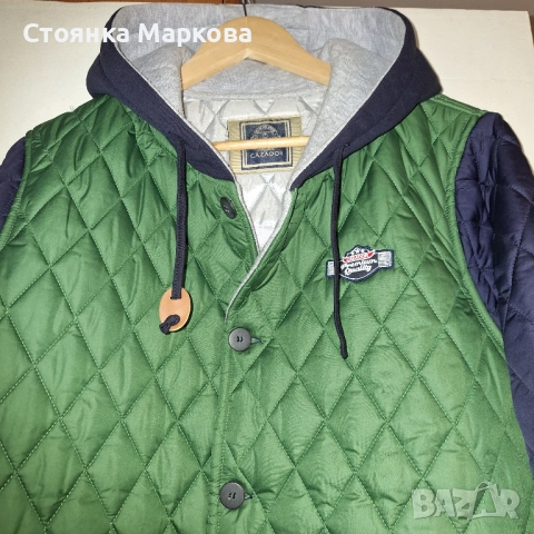 Ново мъжко яке в зелено и синьо, снимка 3 - Якета - 52590136