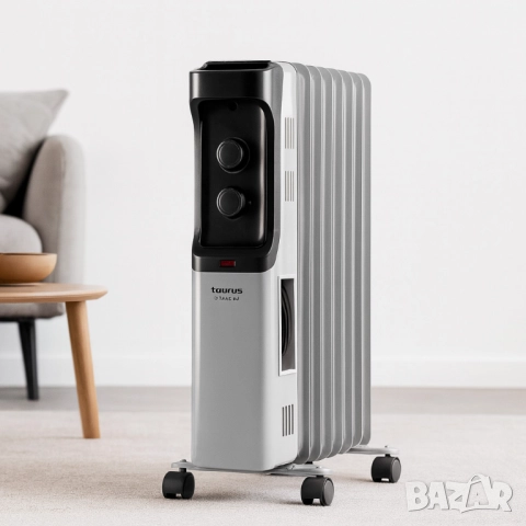 Маслен радиатор с термостат, TAURUS - 1500W -35% отстъпка, снимка 4 - Друга електроника - 51926858