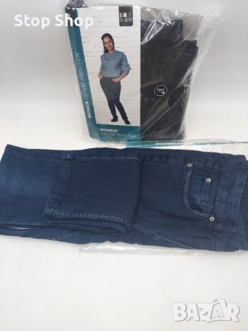 Дънки еластични син цвят denim Trousers , снимка 2 - Дънки - 39616850