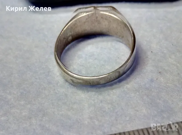 ЕМАЙЛИРАН ТУРСКИ РЕТРО СТИЛ ПРЪСТЕН от БЛАГОРОДНА НЕРЪЖДАЕМА СТОМАНА със СУЛТАНСКА ТУГРА 34834, снимка 10 - Пръстени - 49345051