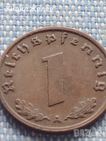 Монета 1 райхсфенинг 1939г. Германия Трети Райх със СВАСТИКА за КОЛЕКЦИЯ 17273, снимка 5 - Нумизматика и бонистика - 42820137