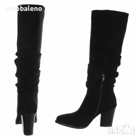 Дамски ботуши на висок ток , снимка 6 - Дамски ботуши - 52390360