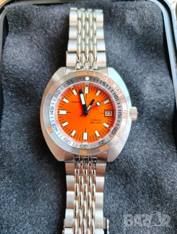 ЧИСТО НОВ Seestern Vintage SUB 300T Automatic, Doxa Sub homage, бартер , снимка 2 - Мъжки - 55838979