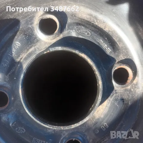 патерица за FORD FUSION 125 80 15  4J ×15 ет40, снимка 2 - Гуми и джанти - 48627281